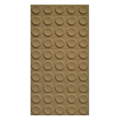 Set 5 x Panou Decorativ 3D, Naimeed D5778, ultrausor, design elegant, PU, 120 x 60 x 2.5 cm, Maro