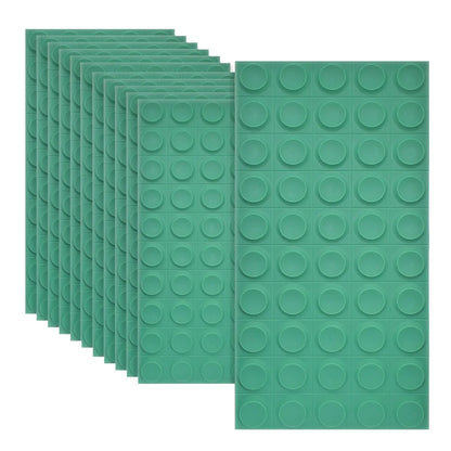 Set 12 x Panou Decorativ 3D, Naimeed D5780, ultrausor, design elegant, PU, 120 x 60 x 2.5 cm, Turcoaz