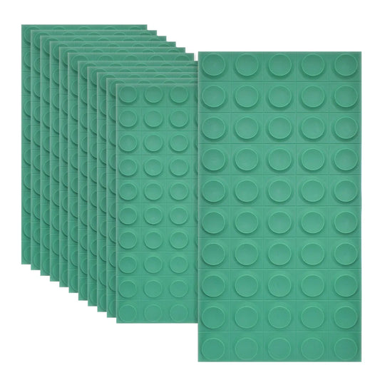 Set 12 x Panou Decorativ 3D, Naimeed D5780, ultrausor, design elegant, PU, 120 x 60 x 2.5 cm, Turcoaz