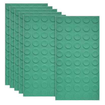 Set 6 x Panou Decorativ 3D, Naimeed D5780, ultrausor, design elegant, PU, 120 x 60 x 2.5 cm, Turcoaz