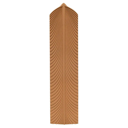 Set 30 x Panou Decorativ 3D, tip pana, Naimeed D5783, ultrausor, design elegant, PU, 90.5 x 20 x 5 cm, Caramiziu