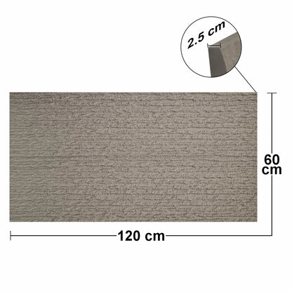 Set 5 x Panou Decorativ 3D, Naimeed D5786, ultrausor, design modern, PU, 120 x 60 x 2.5 cm, Crem