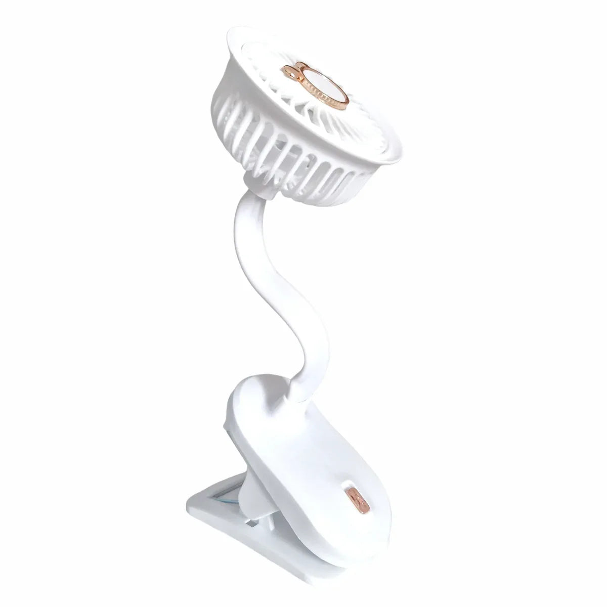 Ventilator, cu acumulator, Naimeed D5862, USB, Alb, 105x240x90mm