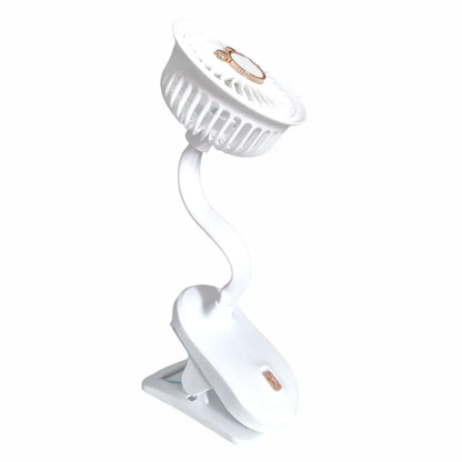 Ventilator, cu acumulator, Naimeed D5862, USB, Alb, 105x240x90mm