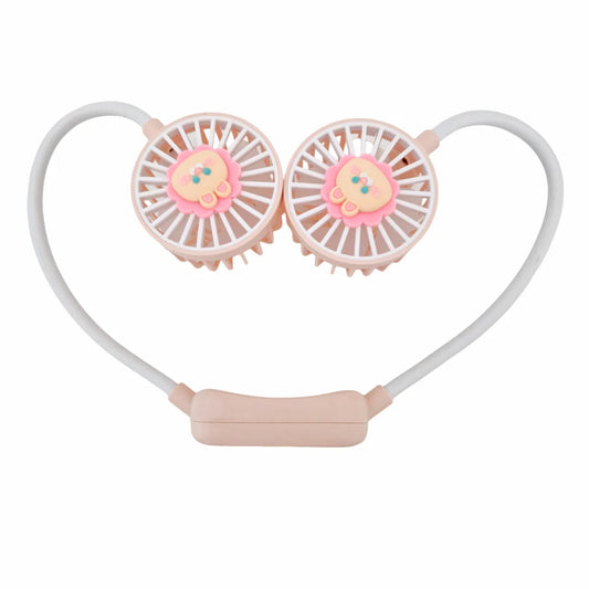 Ventilator, cu acumulator, Naimeed D5870, USB, Roz, 60x600x40mm