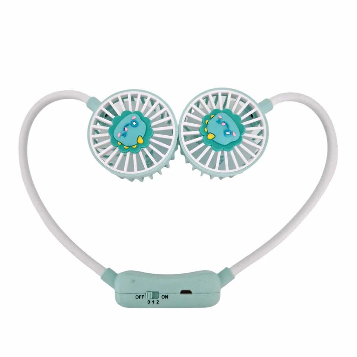 Ventilator, cu acumulator, Naimeed D5871, USB, Turcoaz, 60x600x40mm