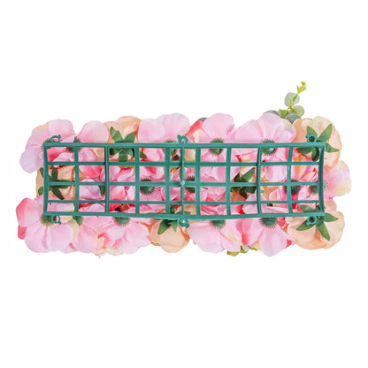 Panou din plante artificiale cu flori, Naimeed D5905, Roz, 250x100mm