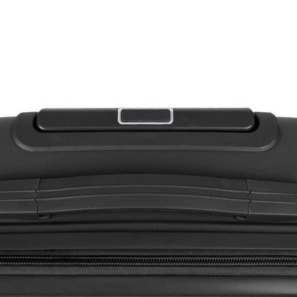 Troler voiaj Mediu M, StowAway, Naimeed D5962, 4 roti duble 360 grade, PP, inchidere cifru, Negru, 39x22x51cm
