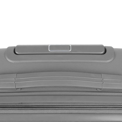 Troler voiaj Mediu M, StowAway, Naimeed D5965, 4 roti duble 360 grade, PP, inchidere cifru, Gri, 39x22x51cm