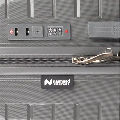Troler voiaj Mic S, StowAway, Naimeed D5967, 4 roti duble 360 grade, PP, inchidere cifru, Gri, 37x20x48cm