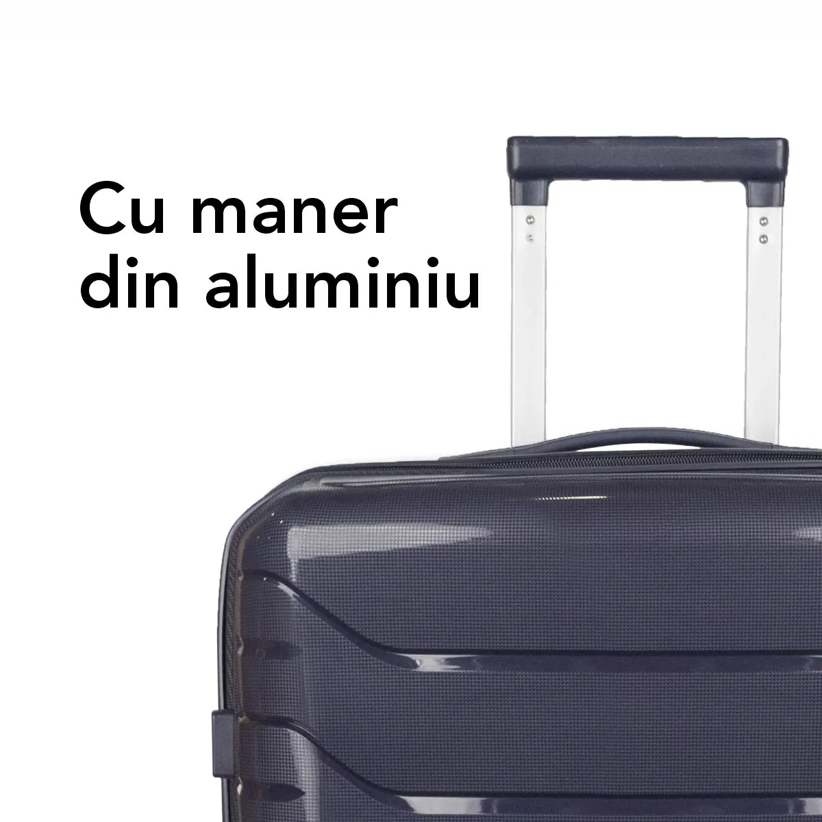 Troler voiaj Mare XL, StowAway, Naimeed D5968, 4 roti duble 360 grade detasabile , PP, inchidere cifru, Mov Inchis, 51x29.5x70cm
