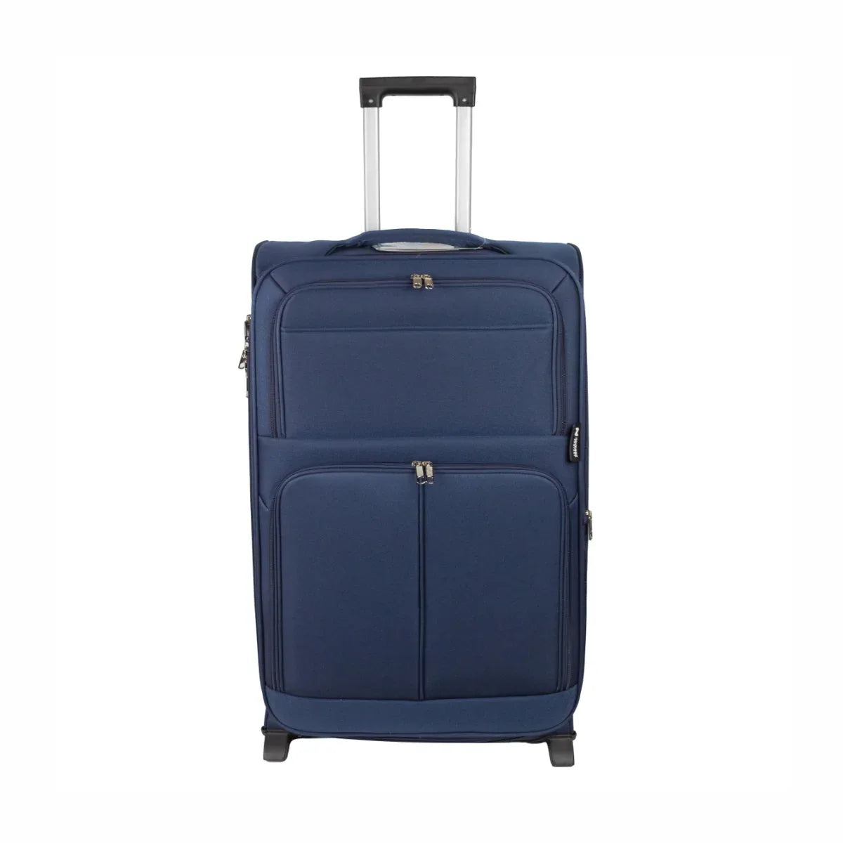 Troler voiaj Mediu, Naimeed D5976, 2 roti, material textil, inchidere cifru, Albastru, 40x28x63cm