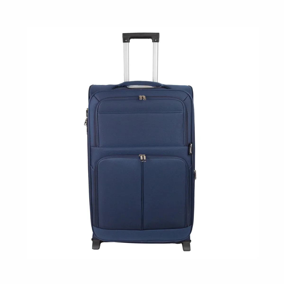 Troler voiaj Mic, Naimeed D5976, 2 roti, material textil, inchidere cifru, Albastru, 35.5x26x52cm
