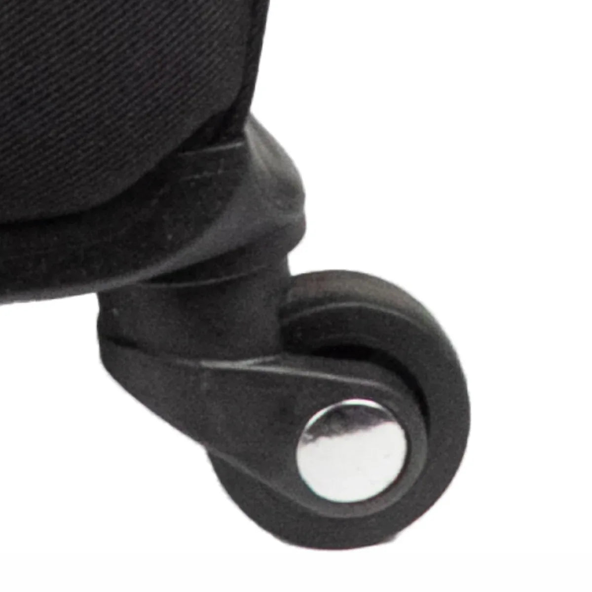 Troler voiaj Mic, Naimeed D5979, 4 roti, material textil, inchidere cifru, Negru, 35.5x26x52cm