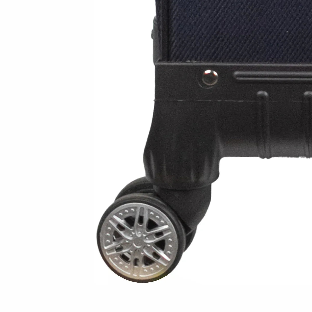 Troler voiaj Mare, Naimeed D5993, 4 roti, material textil, inchidere cifru, Albastru, 47x30x73cm