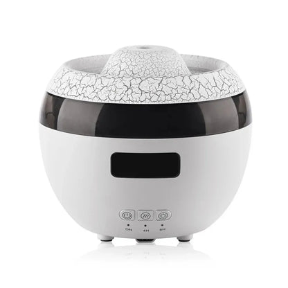 Umidificator cu aromaterapie, Naimeed D6035, Vulcan, Alb, 147x130x147mm