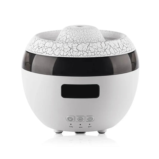 Umidificator cu aromaterapie, Naimeed D6035, Vulcan, Alb, 147x130x147mm