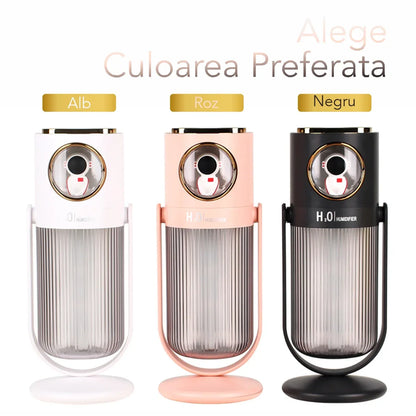 Umidificator cu aromaterapie pentru camera copiilor, Naimeed D6068, Roz, 90x230x75mm