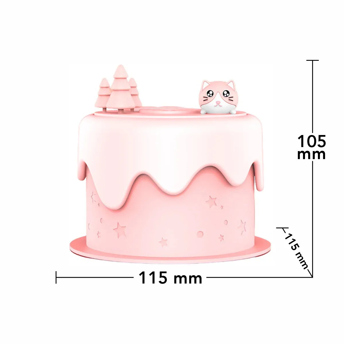 Umidificator cu aromaterapie pentru copii, Naimeed D6070, Roz, 115x105x115mm