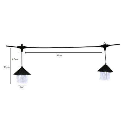 Ghirlanda luminoasa, decorativa, interconectabila, Naimeed D6076, 5m, 10 Becuri LED, Multicolor