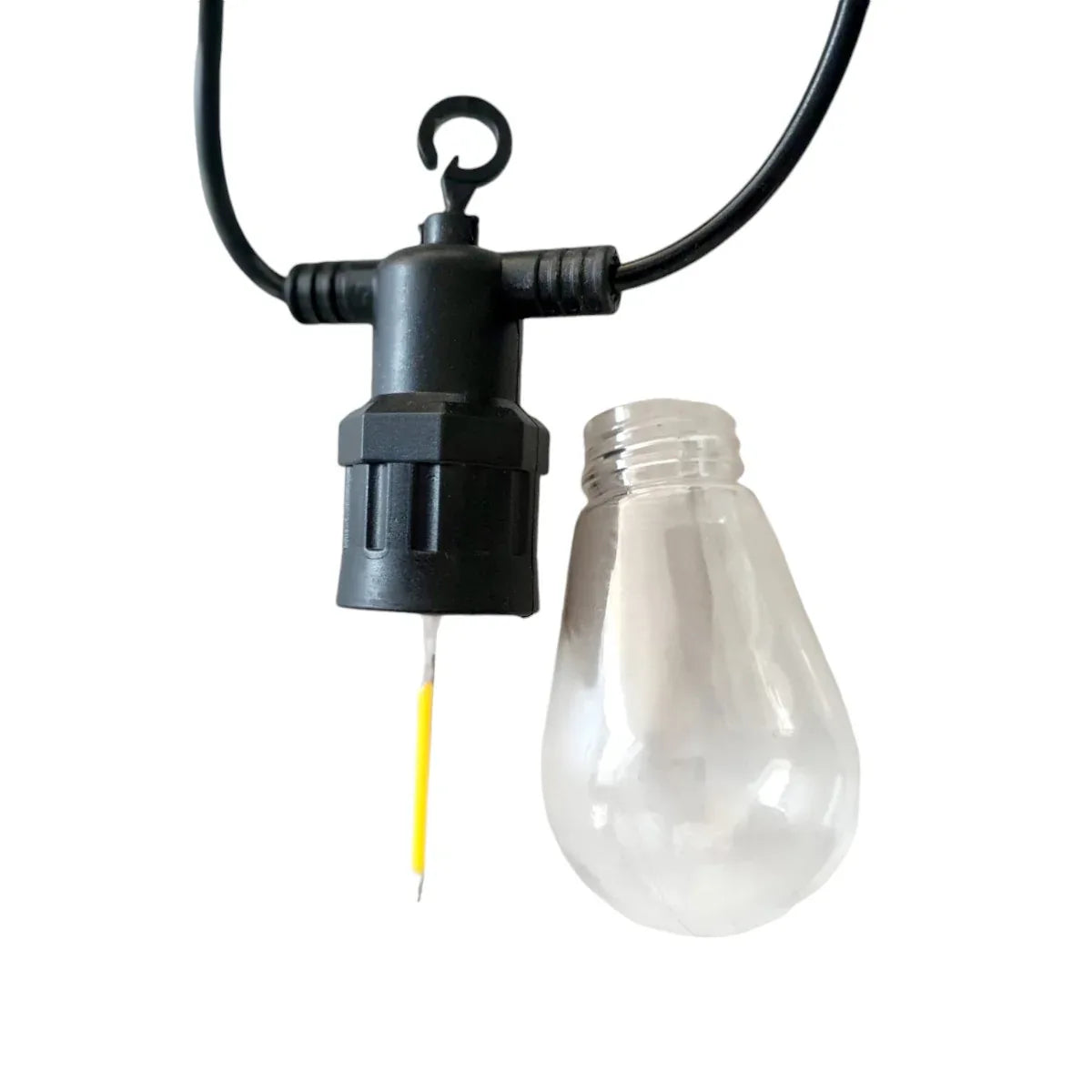 Ghirlanda luminoasa, solara, decorativa, interconectabila, Naimeed D6077, 5m, 10 Becuri LED, Lumina Alb Cald