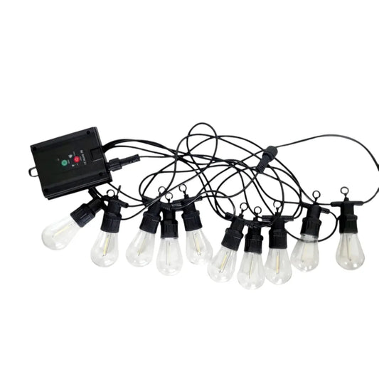 Ghirlanda luminoasa, solara, decorativa, interconectabila, Naimeed D6078, 5m, 10 Becuri LED, Lumina Alb Rece
