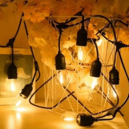 Ghirlanda luminoasa, decorativa, interconectabila, Naimeed D6120, 10m, 10 Becuri LED, Lumina Alb Cald