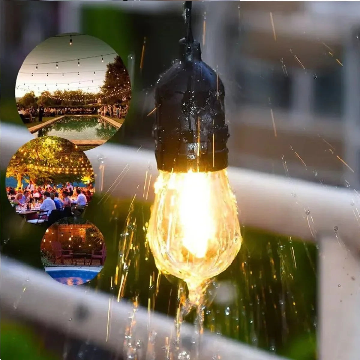 Ghirlanda luminoasa, decorativa, interconectabila, Naimeed D6127, 5m, 10 Becuri LED, Lumina Alb Rece