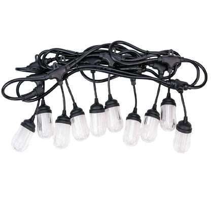 Ghirlanda luminoasa, solara, decorativa, interconectabila, Naimeed D6083, 5m, 10 Becuri LED, Lumina Alb Cald