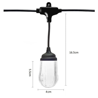 Ghirlanda luminoasa, decorativa, interconectabila, Naimeed D6085, 5m, 10 Becuri LED, Lumina Alb Cald