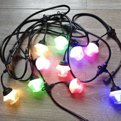 Ghirlanda luminoasa, decorativa, interconectabila, Naimeed D6090, 5m, 10 Becuri LED, Lumina Multicolor