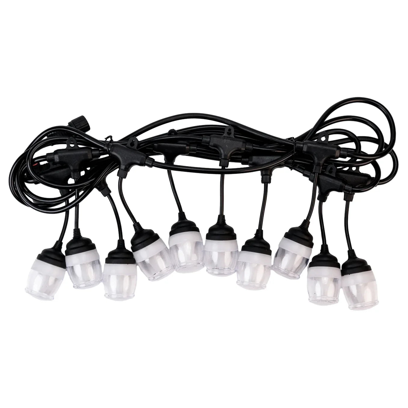 Ghirlanda luminoasa, solara, decorativa, interconectabila, Naimeed D6091, 5m, 10 Becuri LED, Lumina Alb Cald