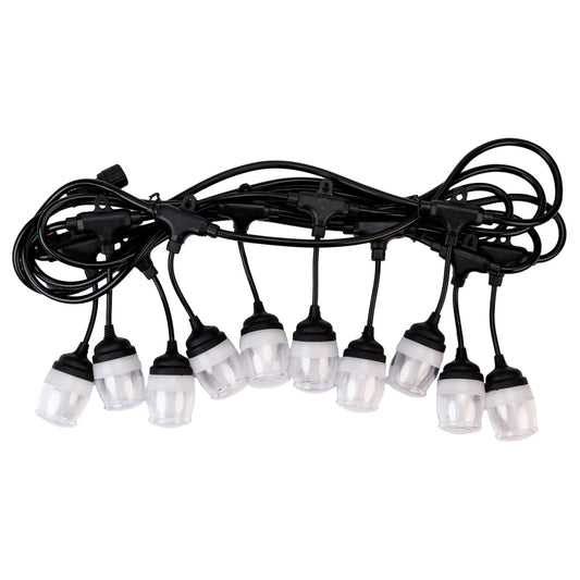 Ghirlanda luminoasa, solara, decorativa, interconectabila, Naimeed D6091, 5m, 10 Becuri LED, Lumina Alb Cald