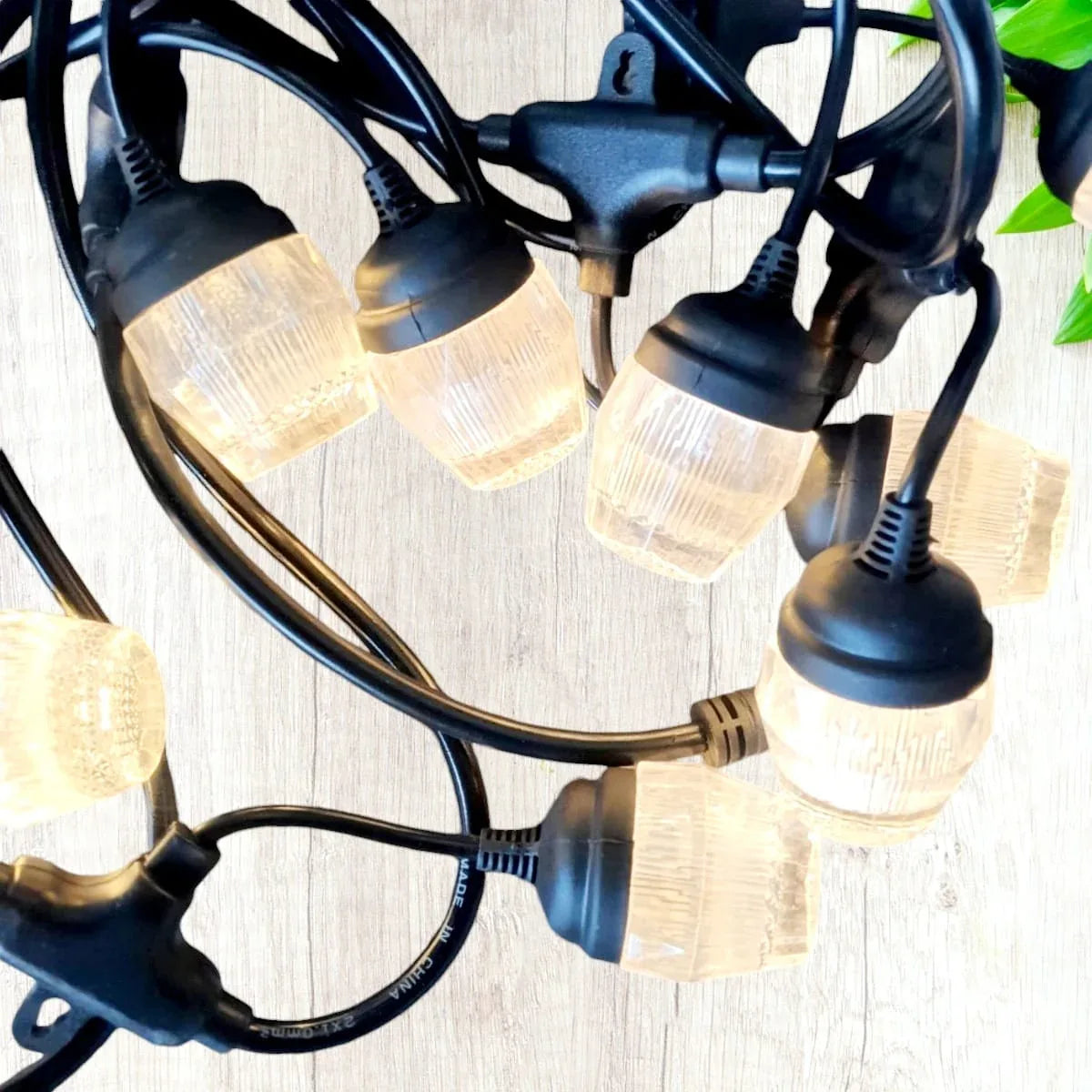 Ghirlanda luminoasa, decorativa, interconectabila, Naimeed D6097, 5m, 10 Becuri LED, Lumina Alb Cald