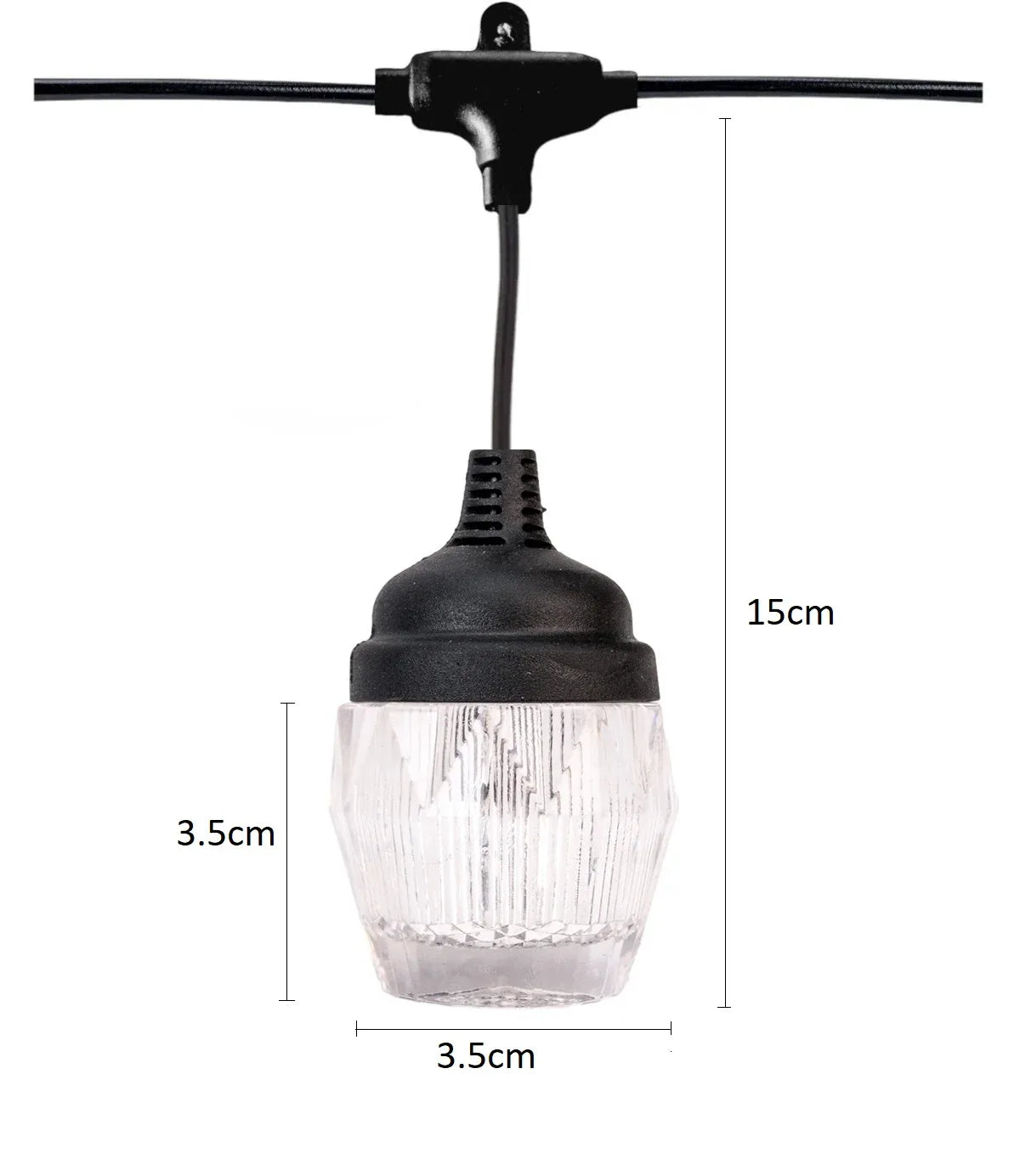 Ghirlanda luminoasa, decorativa, interconectabila, Naimeed D6098, 5m, 10 Becuri LED, Lumina Multicolor