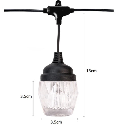 Ghirlanda luminoasa, decorativa, interconectabila, Naimeed D6098, 5m, 10 Becuri LED, Lumina Multicolor