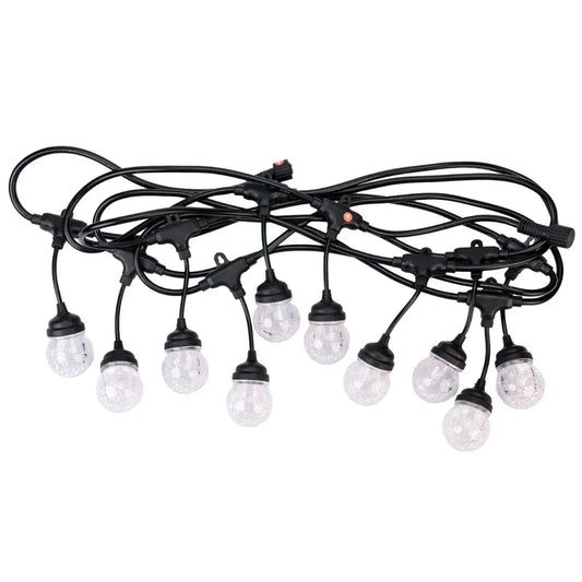 Ghirlanda luminoasa, solara, decorativa, interconectabila, Naimeed D6099, 5m, 10 Becuri LED, Lumina Alb Cald