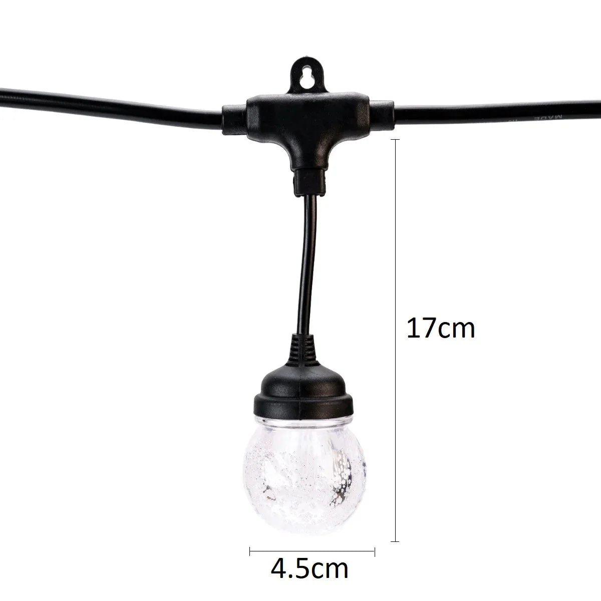 Ghirlanda luminoasa, solara, decorativa, interconectabila, Naimeed D6099, 5m, 10 Becuri LED, Lumina Alb Cald