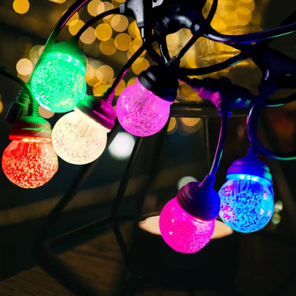 Ghirlanda luminoasa, solara, decorativa, interconectabila, Naimeed D6100, 5m, 10 Becuri LED, Lumina Multicolor