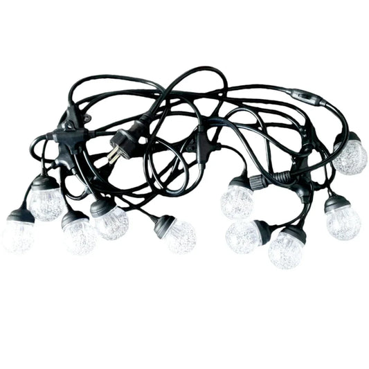 Ghirlanda luminoasa, decorativa, interconectabila, Naimeed D6101, 5m, 10 Becuri LED, Lumina Alb Cald