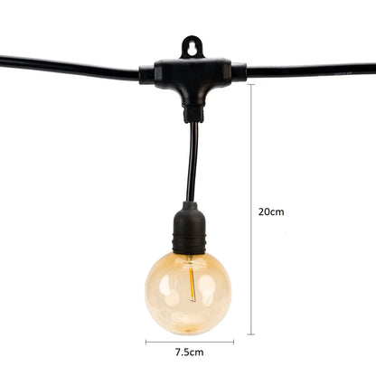 Ghirlanda luminoasa, decorativa, interconectabila, Naimeed D6104, 5m, 10 Becuri LED, Lumina Alb Cald