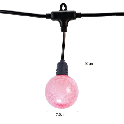 Ghirlanda luminoasa, decorativa, interconectabila, Naimeed D6107, 5m, 10 Becuri LED, Lumina Calda
