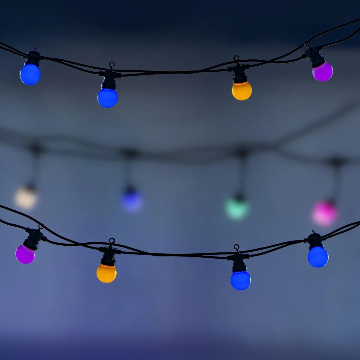 Ghirlanda luminoasa, solara, decorativa, interconectabila, Naimeed D6109, 5m, 10 Becuri LED, Lumina Multicolor