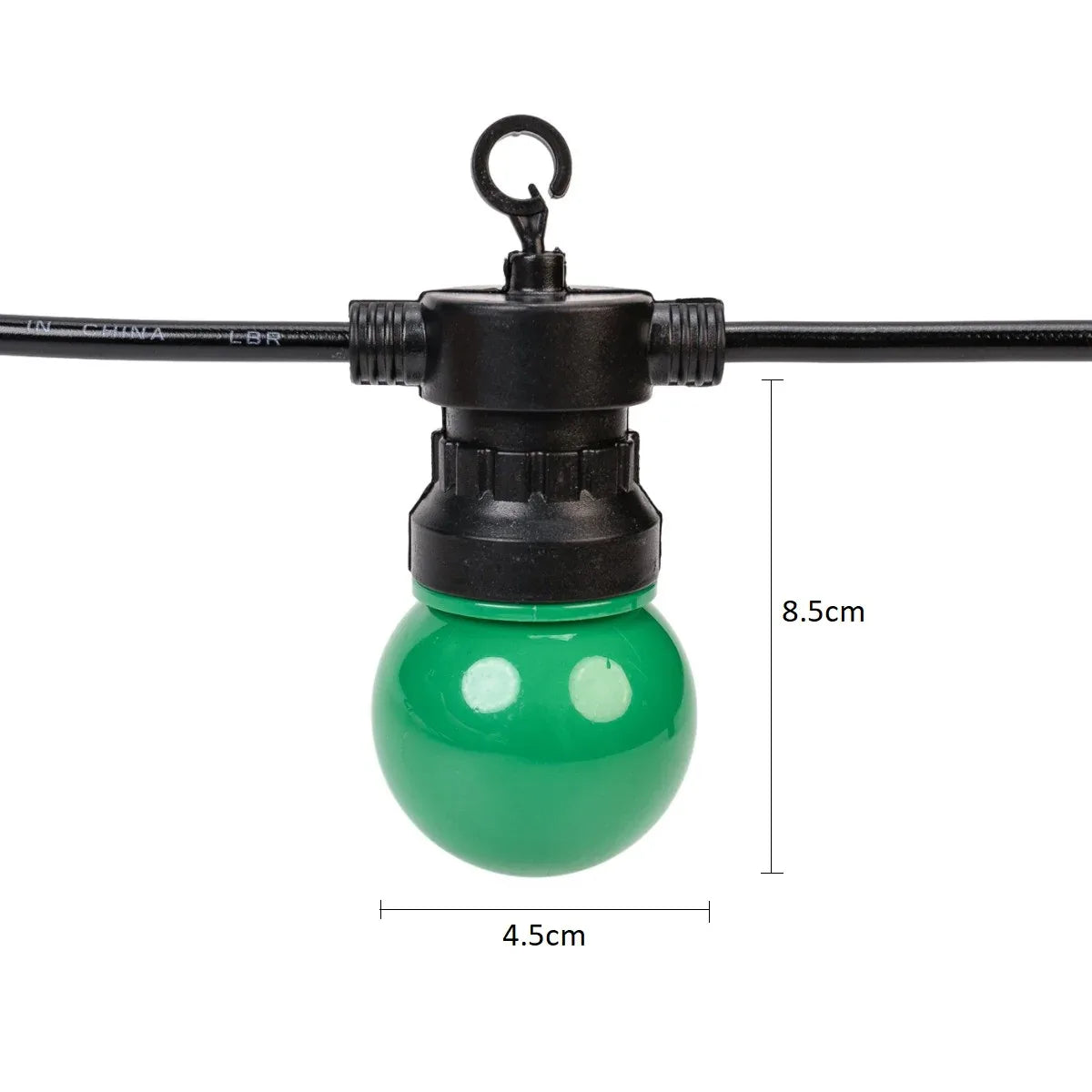 Ghirlanda luminoasa, decorativa, interconectabila, Naimeed D6110, 5m, 10 Becuri LED, Lumina Multicolor