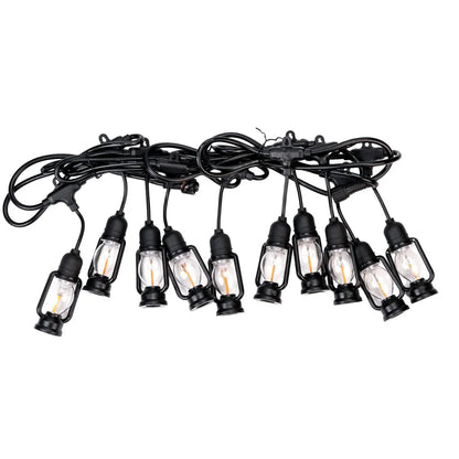 Ghirlanda luminoasa, solara, decorativa, interconectabila, Naimeed D6111, 5m, 10 Becuri LED, Lumina Alb Cald