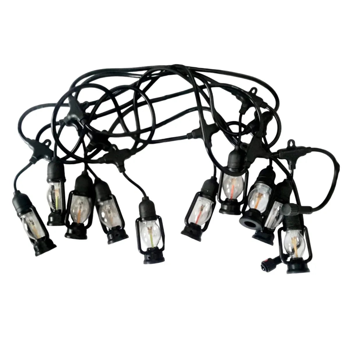 Ghirlanda luminoasa, solara, decorativa, interconectabila, Naimeed D6112, 5m, 10 Becuri LED, Lumina Multicolor