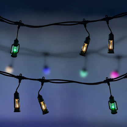 Ghirlanda luminoasa, solara, decorativa, interconectabila, Naimeed D6112, 5m, 10 Becuri LED, Lumina Multicolor