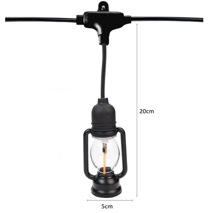 Ghirlanda luminoasa, decorativa, interconectabila, Naimeed D6113, 5m, 10 Becuri LED, Lumina Alb Cald