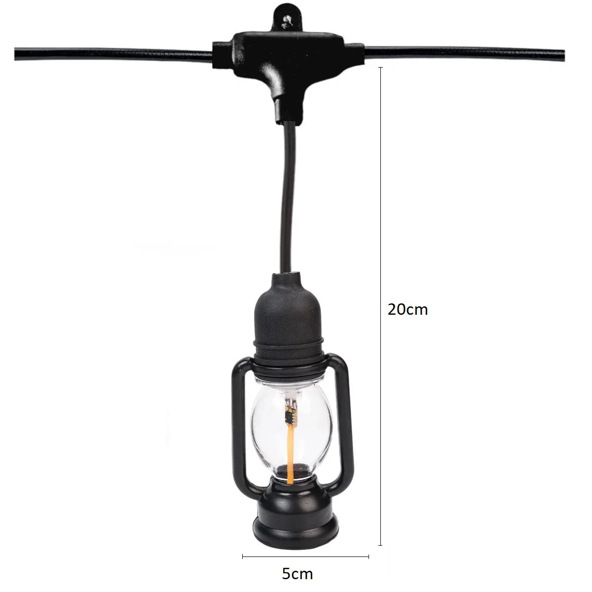Ghirlanda luminoasa, decorativa, interconectabila, Naimeed D6114, 5m, 10 Becuri LED, Lumina Multicolor