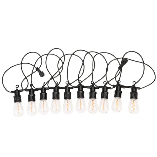 Ghirlanda luminoasa, solara, decorativa, interconectabila, Naimeed D6115, 5m, 10 Becuri LED, Lumina Alb Cald